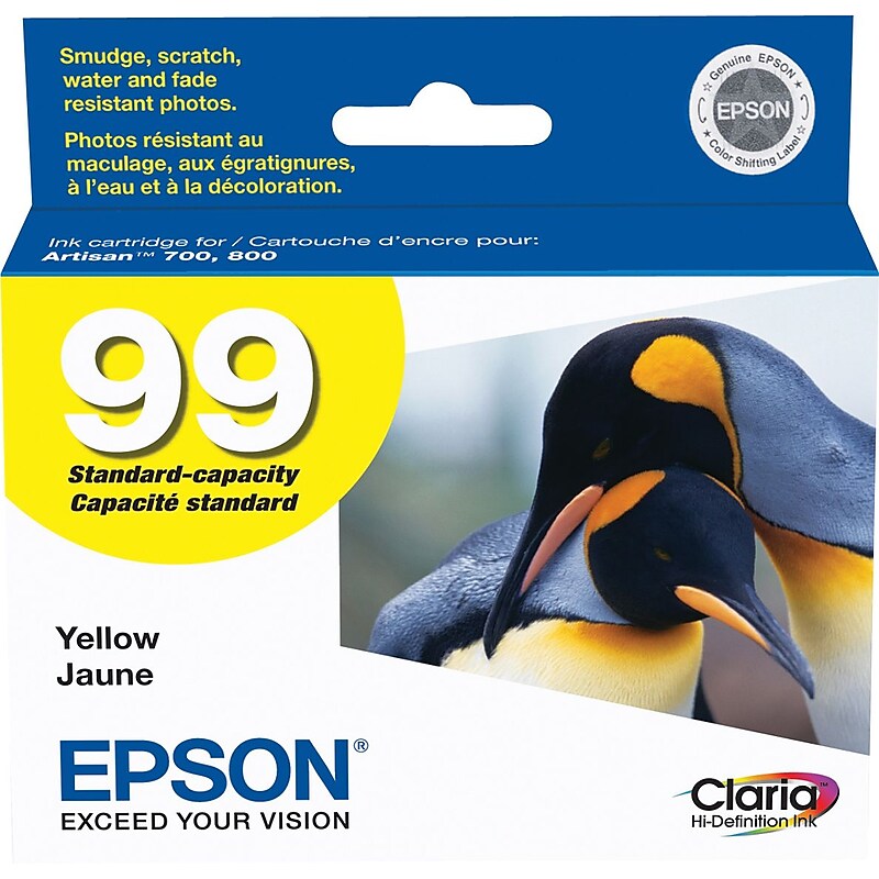 Epson T99 Yellow Standard Yield Ink Cartridge image 1