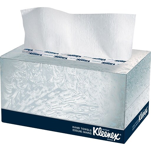 Kleenex Hand Towels in POPUP Box, White Staples