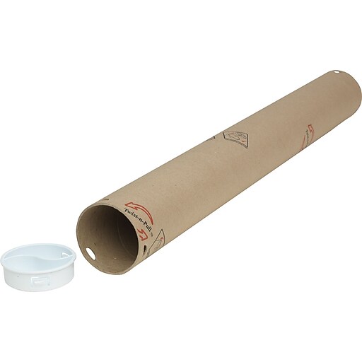 Kraft TwistnPull Mail Tubes, 2" x 18", 50/Carton at Staples