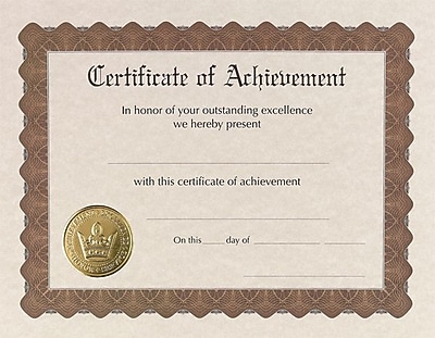 Certificates & Holders