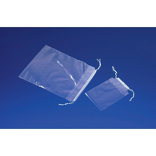 15"W x 18"L 1.0 mil Staples Drawstring Poly Bags, 1000/Case (0111141) at Staples