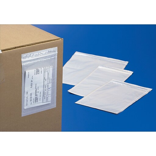 Staples 04" x 06" EasyZip Adhesive Backed Bags, 500/Case (050406