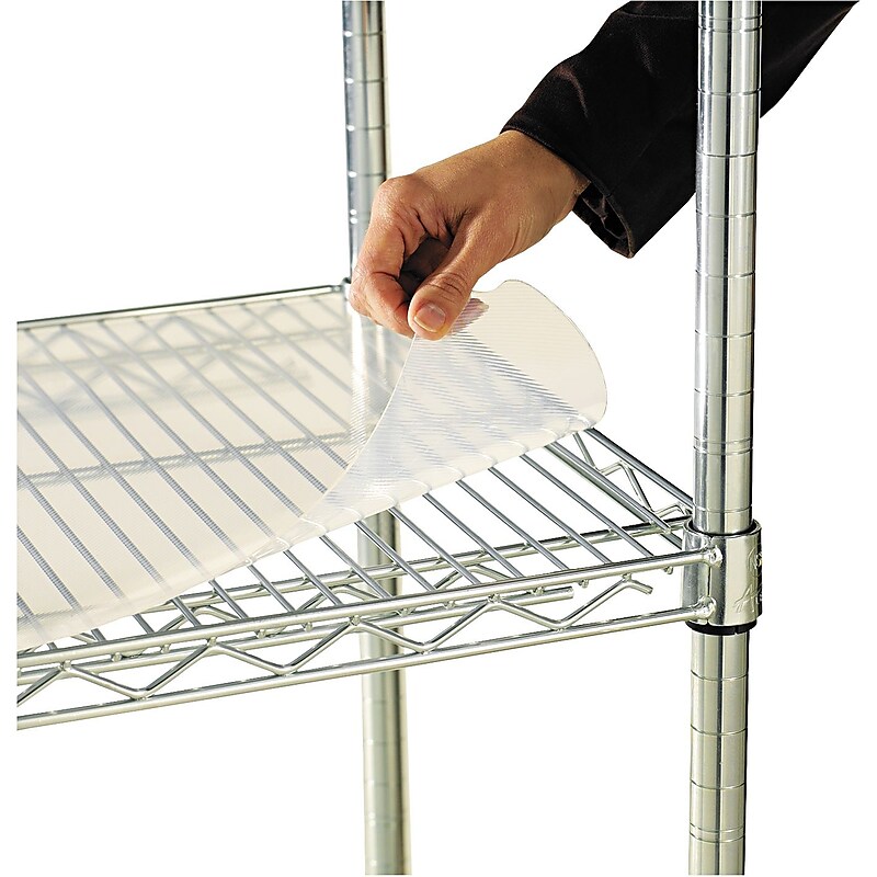 Alera Plastic Industrial Wire Shelving Shelf Liner, 36" x 24", Clear (ALESW59SL3624) image 1