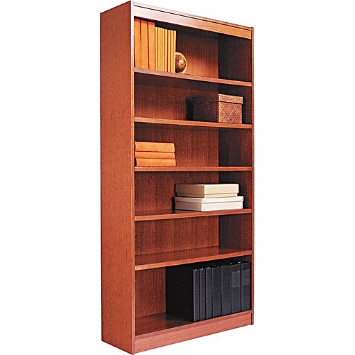 Shop Staples for Alera™ Square Corner Bookcase in Cherry Finish, 7Shelves