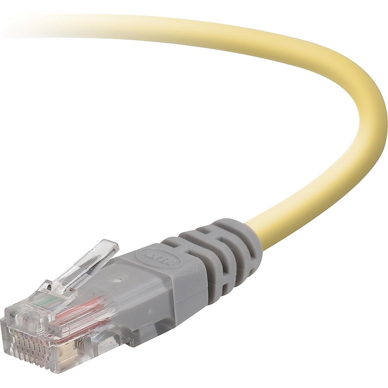 Belkin® RJ45 Cat-5E Crossover Cable, 7' Yellow image 1