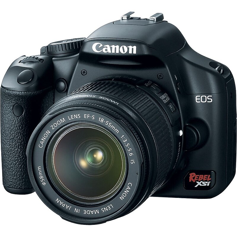 Canon EOS Rebel XSi Digital SLR Camera, Black image 1