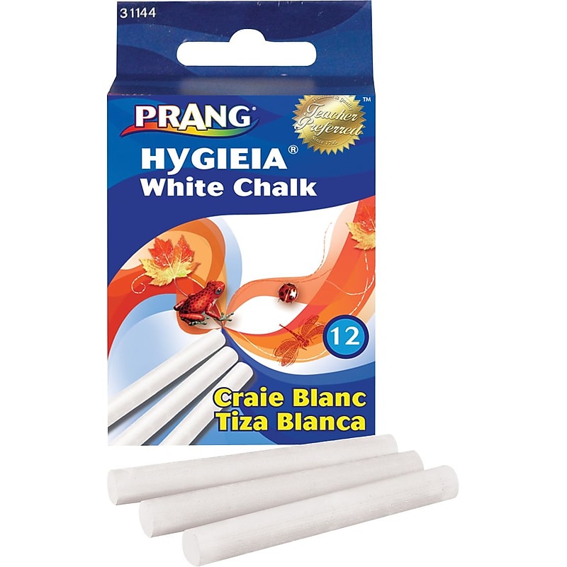 Prang Hygieia Dustless Chalk, White, 12/Box, 12 Boxes/Carton (31144CT) image 1