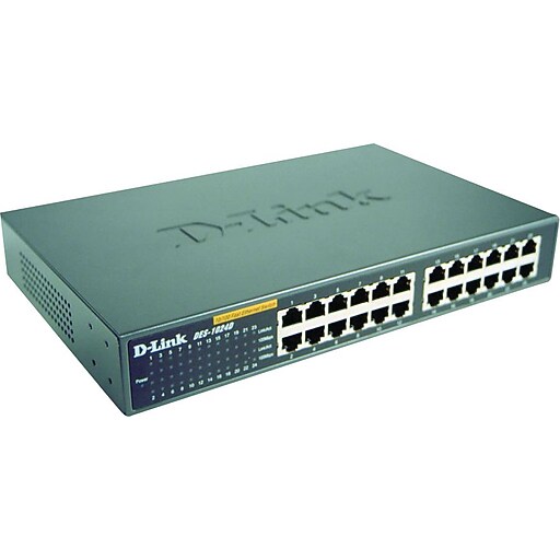 DLink (DES1024D) 24 Port 10/100 Rack mountable Switch Staples
