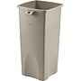 Rubbermaid Untouchable Indoor, Outdoor Trash Can w/ no Lid, Beige Resin, 23 Gal. (FG356988BEIG)~#|#~s0275866_sc7