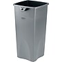 Rubbermaid Untouchable Indoor/Outdoor Trash Can, Gray Resin, 23 Gal.  (RCP356988GY)~#|#~s0275867_sc7