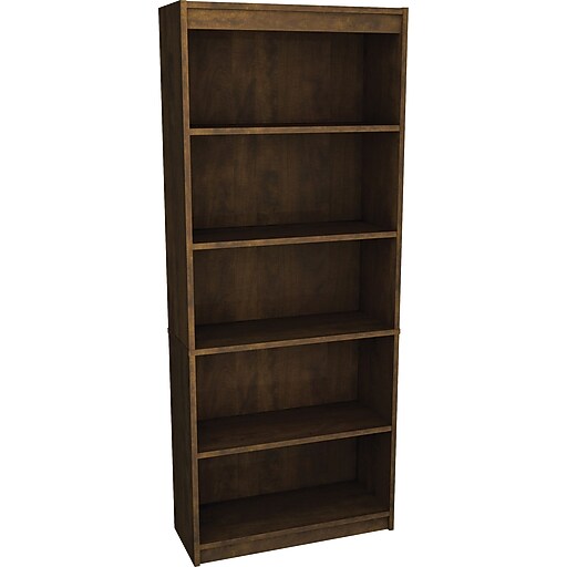 Bestar Executive Collection Bookcase, Chocolate Staples