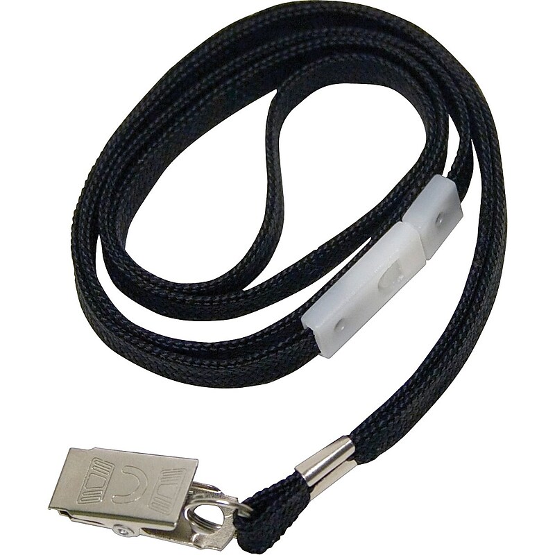 Advantus 36" Deluxe Safety Lanyard, Black, 24/Box (AVT75403) image 1