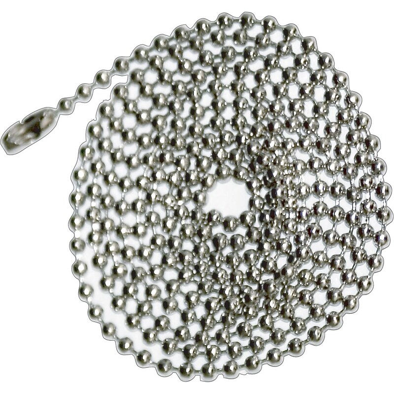 Advantus 75417 ID Badge Holder Chains, Nickel Plated, 100/Pack image 1