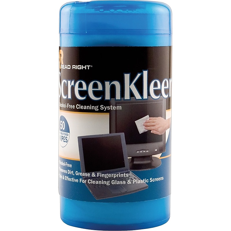 Read Right Alcohol-Free ScreenKleen, 50/Tub (REARR1491) image 1