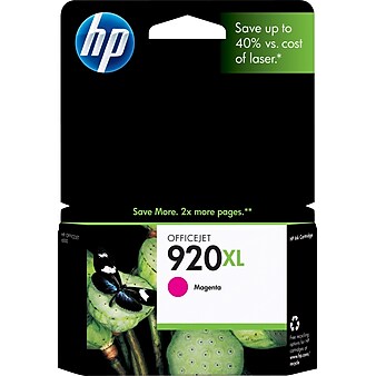 HP 920XL Magenta High Yield Ink Cartridge (CD973AN#140)