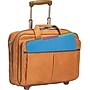 Solo New York 15.6" Leather Rolling Laptop Bag, Tan (D5291)~#|#~s0279756_sc7