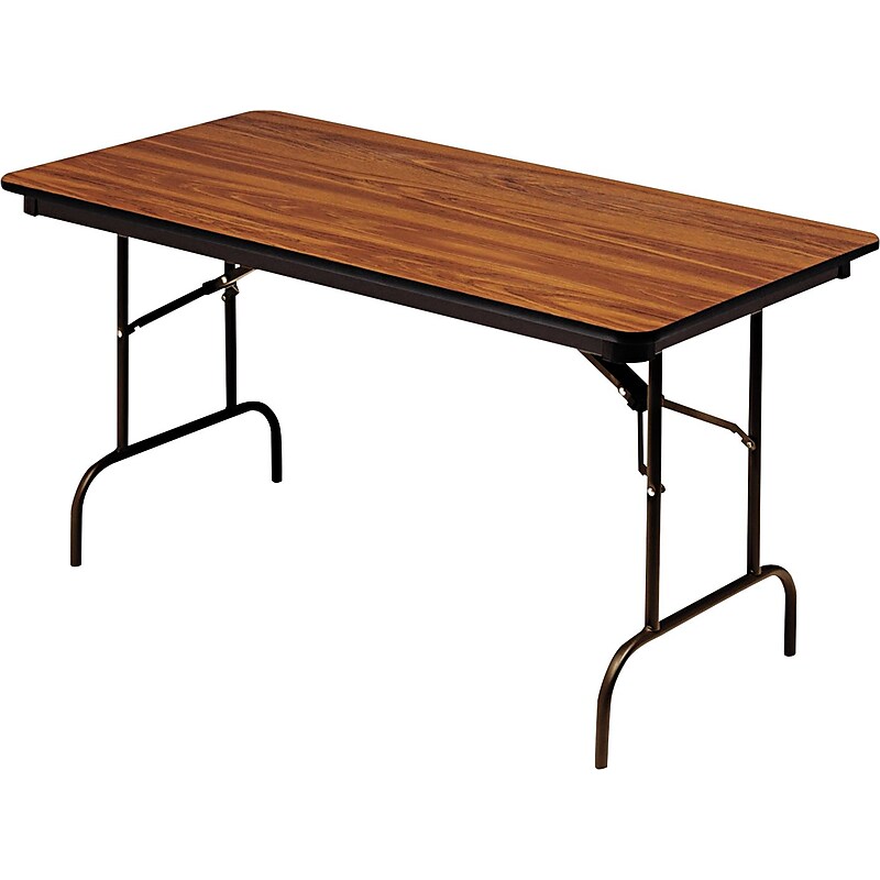 Iceberg® Premium Wood Laminate Folding Tables, 72x30", Oak image 1