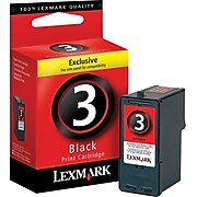 Lexmark 3 Black Standard Yield Ink Cartridge