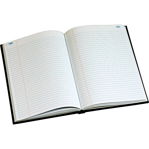 Staples® Blue Marbled Hardcover Record Books Staples
