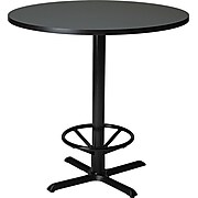 Safco 42" Round Hospitality/Bistro Tabletop, Charcoal Anthracite (CA42RT)