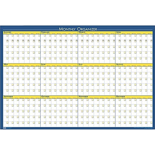 Shop Staples for House of Doolittle 12 Month Laminated Wall Planner