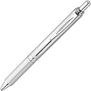 Pentel BL77-NX EnerGel Gel rollerball met drukmechanisme, 0,7 mm kogeldiameter = 0,35 mm lijndikte, navulbaar, 1 stuk, grijs