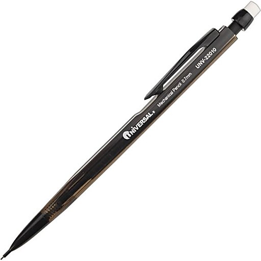 Universal Mechanical Pencils, 0.7 mm, Smoke Barrel, 12/Pk at Staples