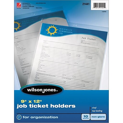 Shop Staples for Wilson Jones Job Ticket Holder Sheet