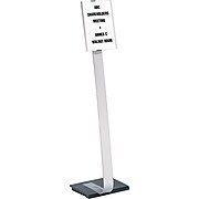 Durable Info Sign Duo Floor Sign Stand For Letter-Size Inserts, 44 1/2"H (4814-23)