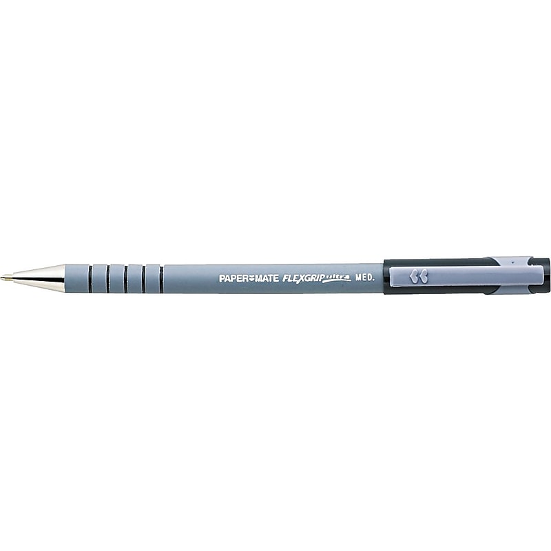 Paper Mate FlexGrip Ultra Ballpoint Pen, Medium Point, Black Ink (96301) image 1