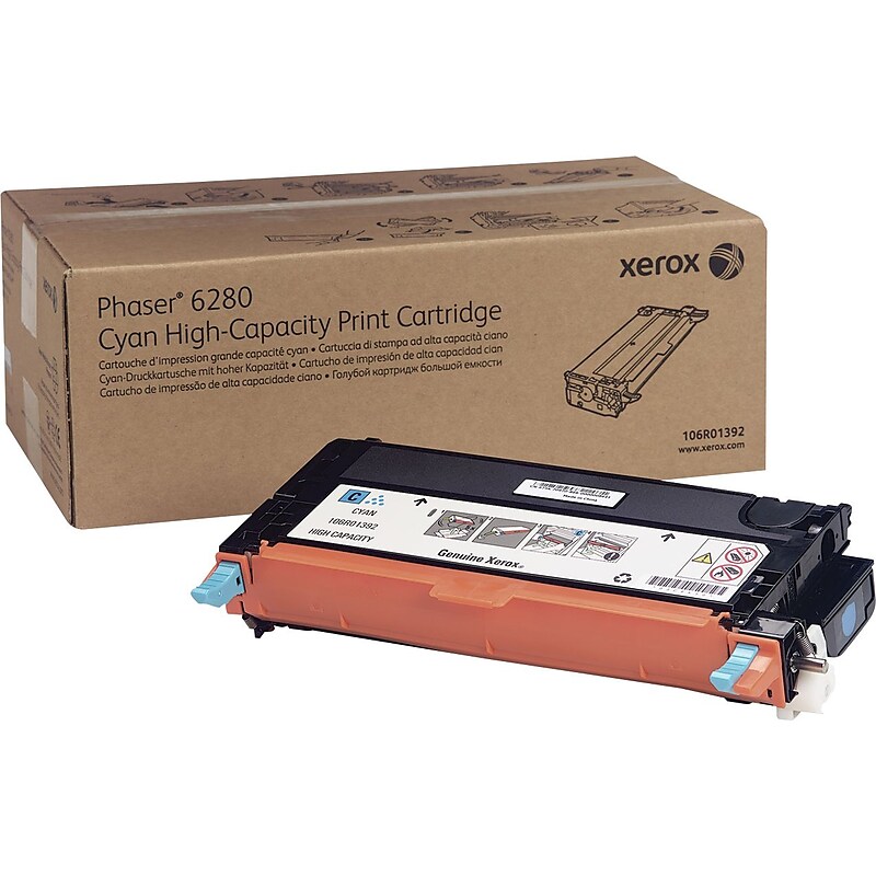 Xerox 106R01392 Cyan High Yield Toner Cartridge image 1