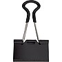 Staples® Soft Grip Binder Clips, 1 1/4" Width, 5/8" Capacity, Black, 12/Pk~#|#~s0288778_sc7