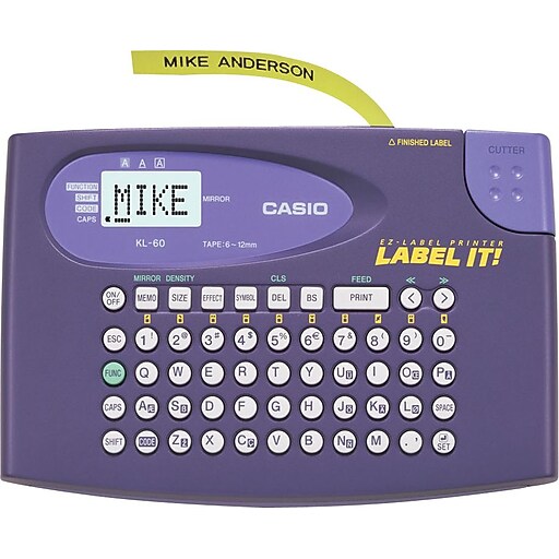 Casio Label IT! Portable Maker (KL60L) Staples