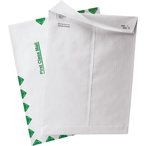 Quality Park ShipLite First Class Tyvek Catalog Envelopes, 9x12" Staples