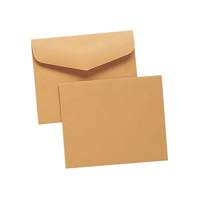 Quality Park Gummed Kraft Open Side Document Envelopes, 10" x 12", Brown, 100/Bx image 1