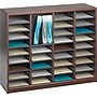 Safco E-Z Stor® 36-Compartment Literature Organizers, 40" x 11.75", Mahogany (9321MH)~#|#~s0300659_sc7