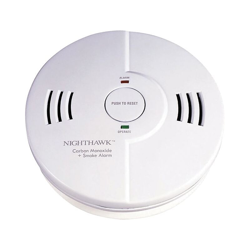 Kidde Nighthawk Dual Sensor Battery Ionization Photoelectric Powered Smoke Alarm (9000102) image 1