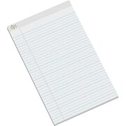 Diversity Products Solutions by Staples® Notepad, 8 1/2" x 14", Wide Ruled, White,  50 Sheets/Pad, Dozen (DPS20004)