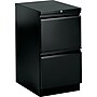 HON Brigade 2-Drawer Mobile Vertical File Cabinet, Letter Size, Lockable, 28"H x 15"W x 19.875"D, Black (H33820RP)~#|#~s0308053_sc7