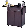 Safco® Hospitality Service Cart, Mahogany, 38 3/4"H x 32 1/2" - 56 1/4"W x 20 1/2"~#|#~s0308577_sc7