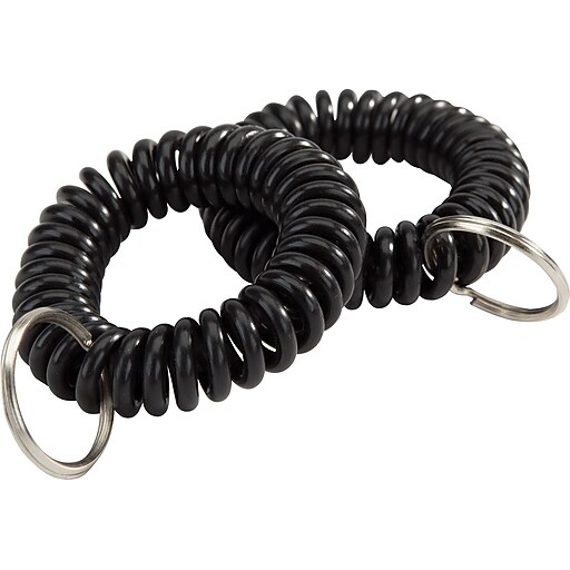 Shop Staples for Staples® Key Ring Wrist Coil, Black