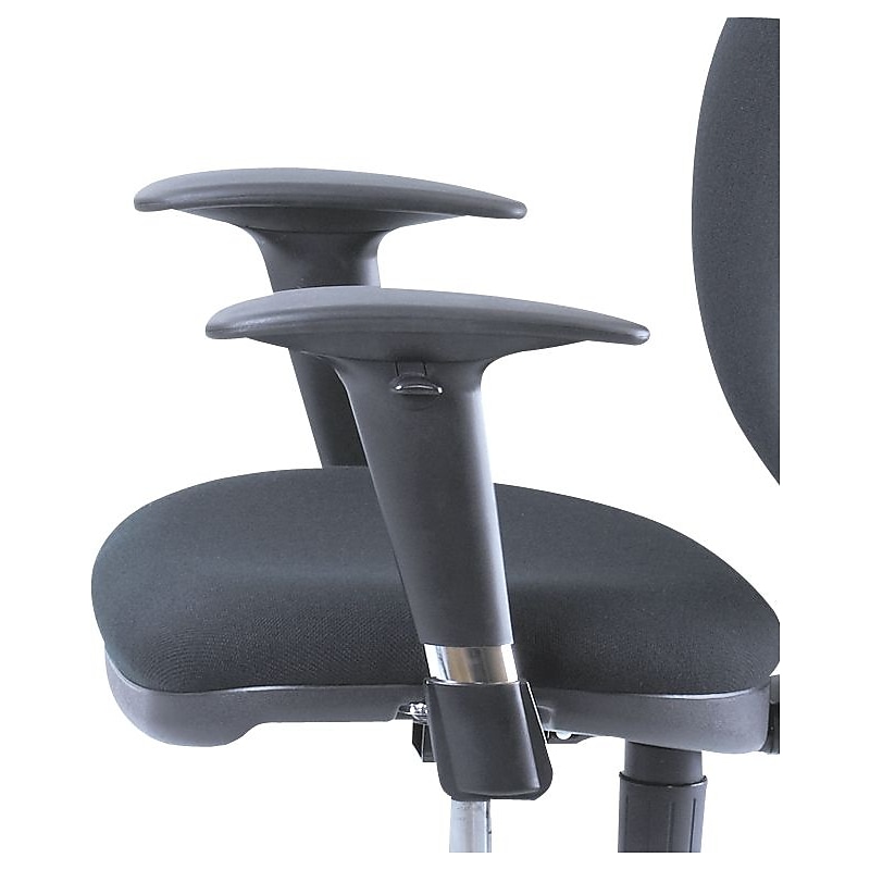 Safco Metro Adjustable Height Armrest, Black, Pair (3495BL) image 1
