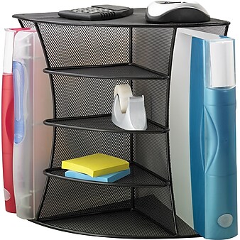 Safco® Onyx Mesh Corner Organizer (SAF3261BL)