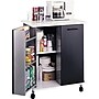 Safco 29.5"W x 22.75"D Laminate Refreshment Stand, Black (8963BL)~#|#~s0316543_sc7
