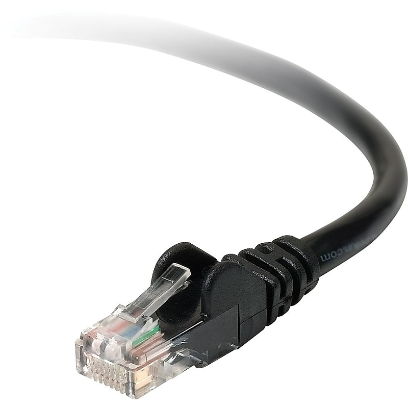 Staples® 50' CAT 6 Supreme Networking Cable, Black image 1