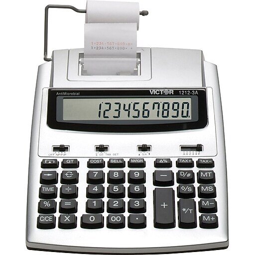 Victor 12 digit Ink Roller Print Calculator Staples