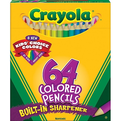 Crayola® Short Colored Pencil Set, 64/Pack at Staples