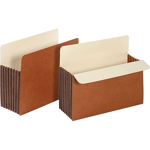 Staples® Expanding File Pocket with Tyvek® Reinforcement, 7" Expansion, Straight Tab, Letter