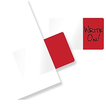 Redi-Tag® Easy-To-Read Self-Stick Index Tabs, Red, 50 Tabs/Pack