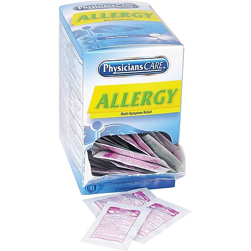 PhysiciansCare® Allergy Antihistamine Medication, 50 Packets